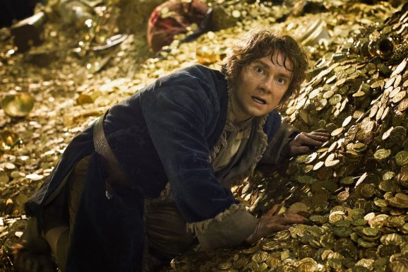 Martin Freeman als Hobbit Bilbo Beutlin in DER HOBBIT - DIE EINÖDE VON SMAUG © 2012 Warner Bros.