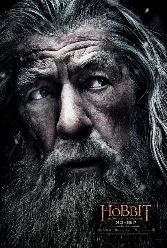 hobbit 3 Gandalf teaserplakat