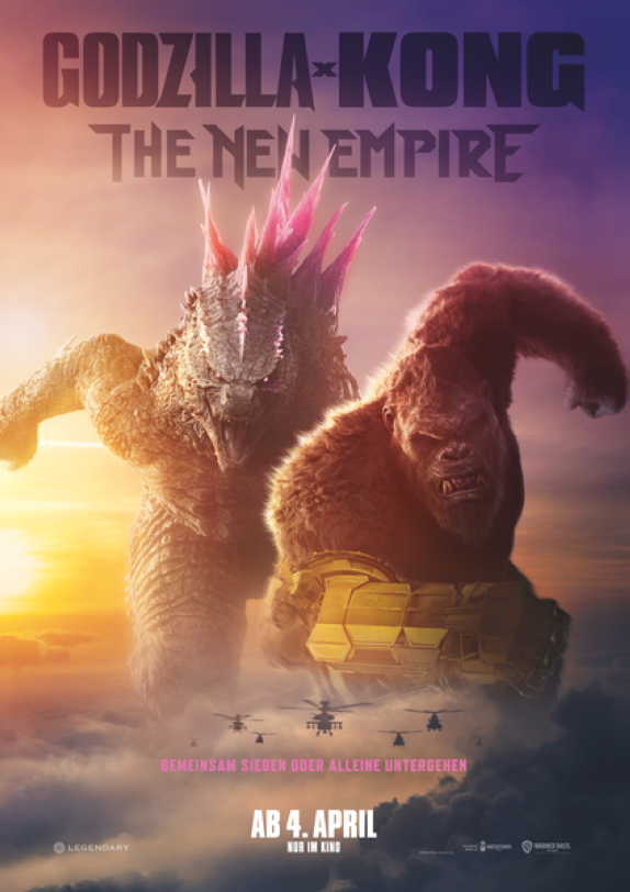 Godzilla x Kong The New Empire (c) Warner Filmplakat Kinostart DE