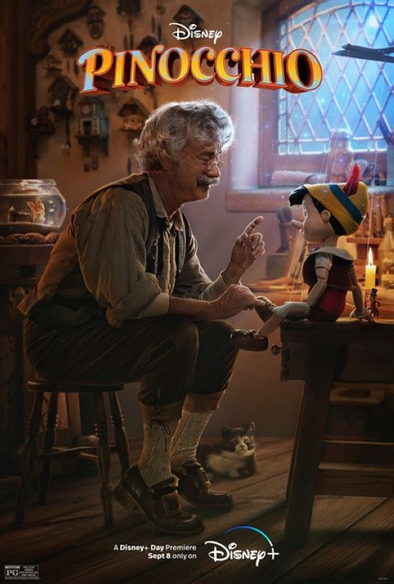 Disney Pinocchio Realfilm 2022 Disney Plus Poster