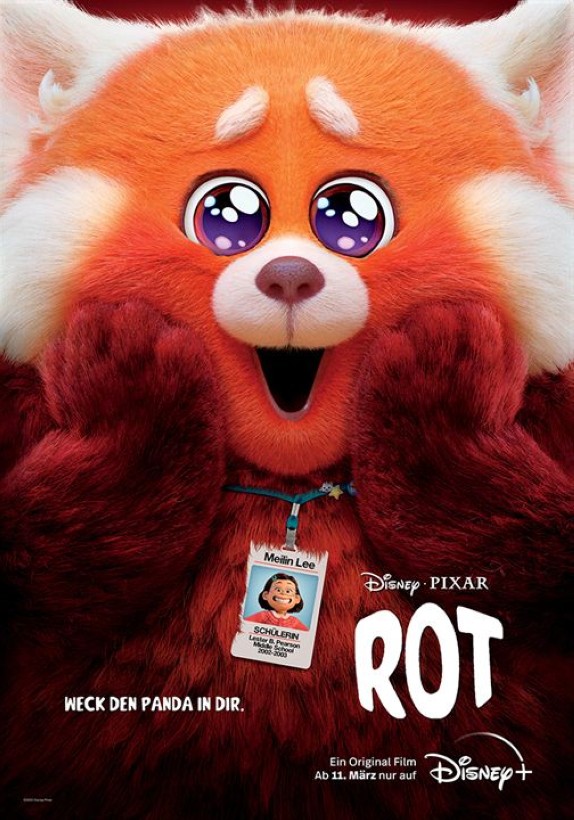 Disney Pixar Animationsfilm Rot Poster