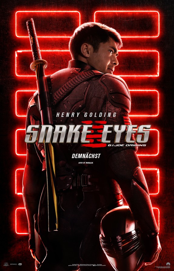 Snake eyes G.I. JOE Origin Kinofilm Poster