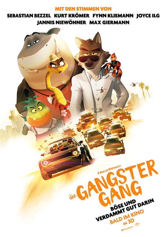Die Gangster Gang Animationsfilm 2022 (c) Universal Pictures POster Kinostart DE