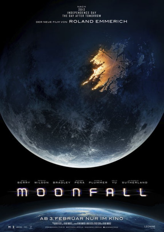 Moonfall Kinofilm Roland Emmerich  Poster DE Kinostart (c) Leonine Studios