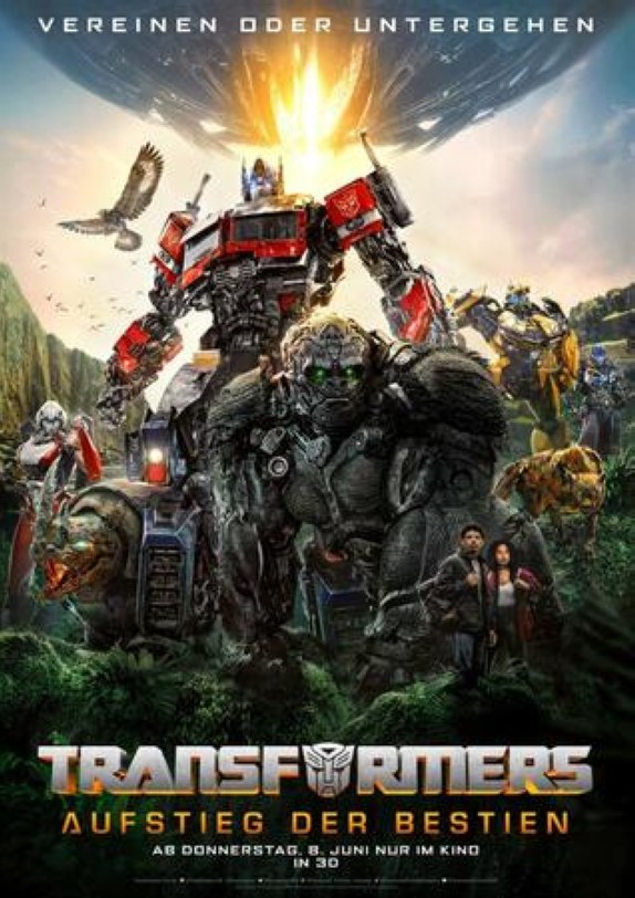 Transformers Aufstieg der Bestien Filmposter KInostart DE (c) Paramount Pictures
