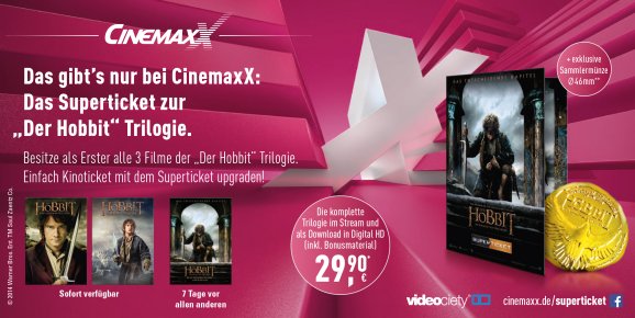 CinemaxX_Das SuperTicket zu der Der Hobbit-Trilogie